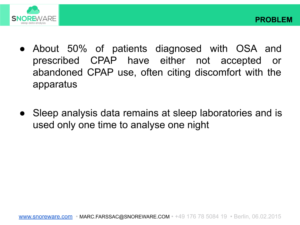 SnoreWare Pitch Deck